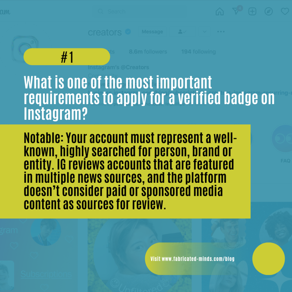 Number One_3 Things You Should Know About the Verified Badge on Instagram
