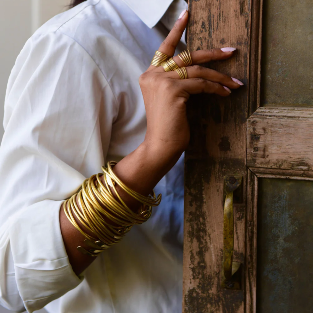 Boho Gal jewelry coil bangles and rings